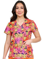 Ava Therese by Zavate Spooky Smiles — women's scrub | ScrubBox