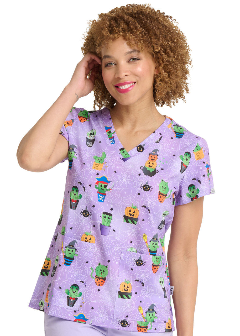 Ava Therese by Zavate Creepy Cactus — women's scrub | ScrubBox
