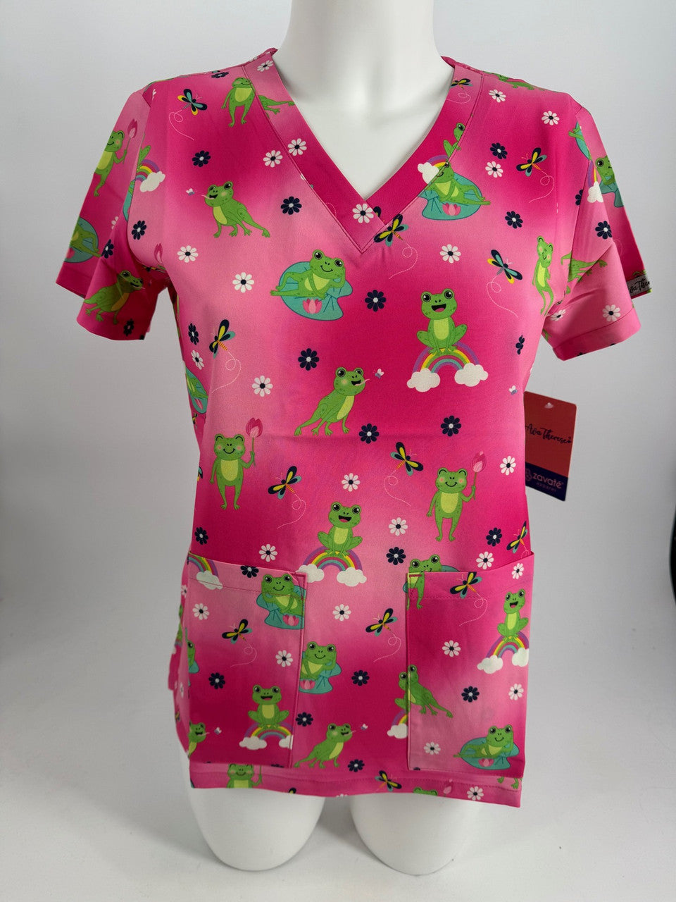 Ava Therese by Zavate Frogtastic — women's scrub | ScrubBox