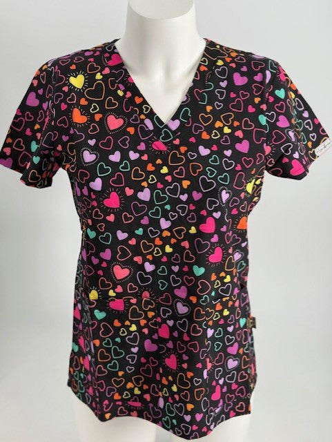Ava Therese by Zavate Happy Hearts — women's scrub | ScrubBox