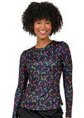 Ava Therese by Zavate Foil Candy Canes — women's scrub | ScrubBox