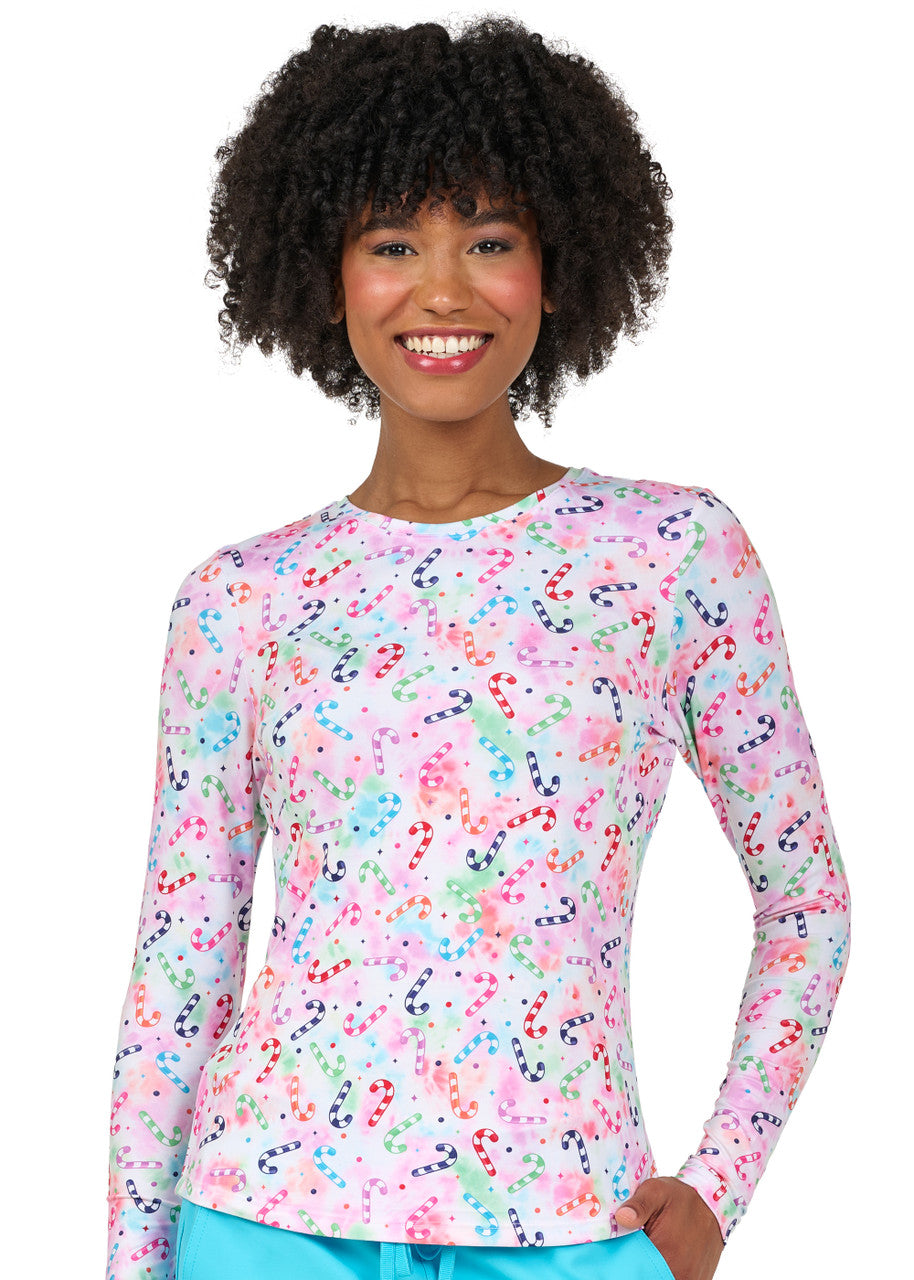 Ava Therese by Zavate Candy Cane Twist — women's scrub | ScrubBox
