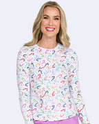 Ava Therese by Zavate Candy Cane Wishes — women's scrub | ScrubBox