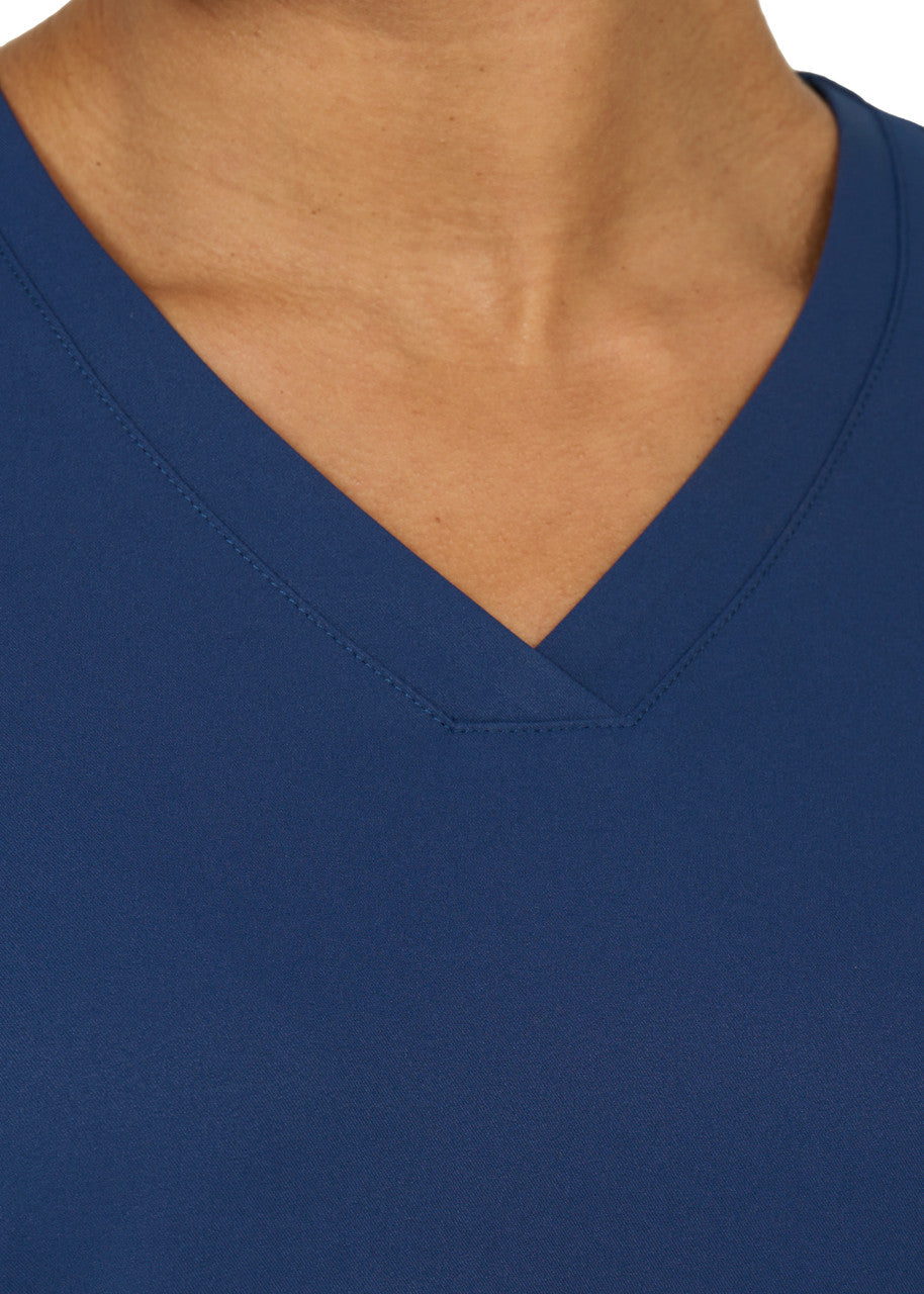 Studio By Zavate Focus V Neck Top scrub top in navy (view 2)
