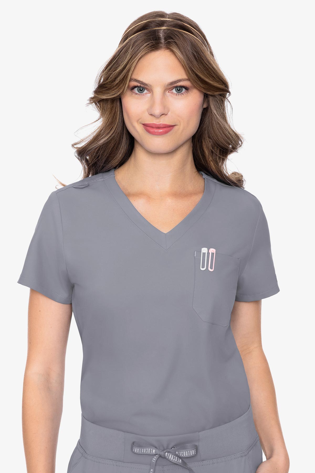 MedCouture Insight One Pocket Top — women's scrub top | ScrubBox (view 72)