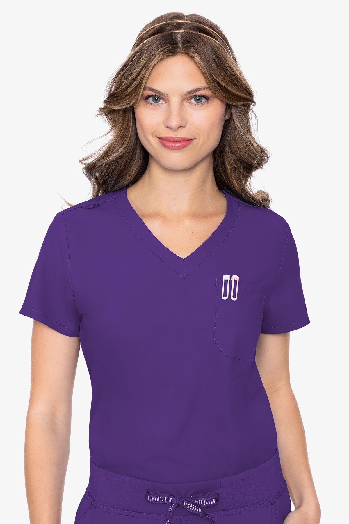 MedCouture Insight One Pocket Top — women's scrub top | ScrubBox (view 73)
