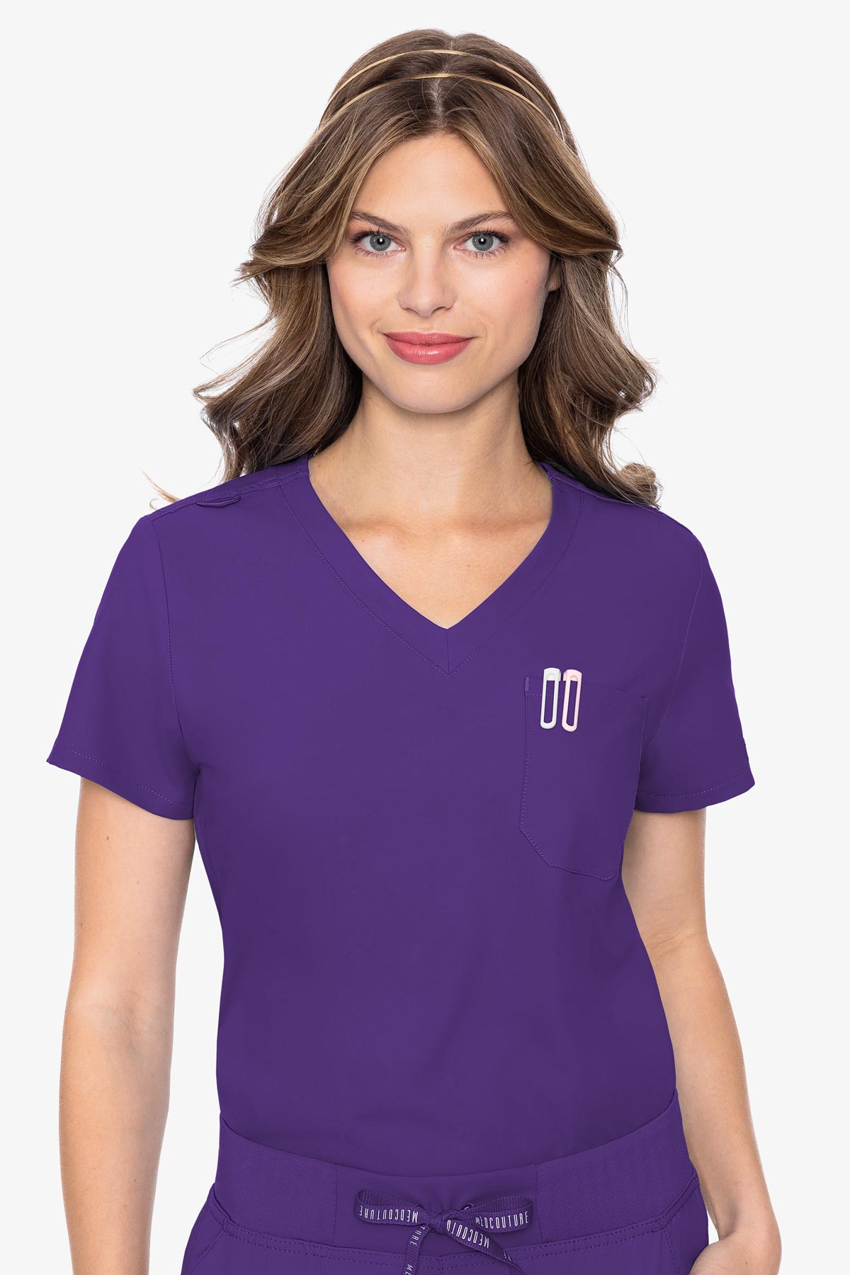 MedCouture Insight One Pocket Top — women's scrub top | ScrubBox (view 86)