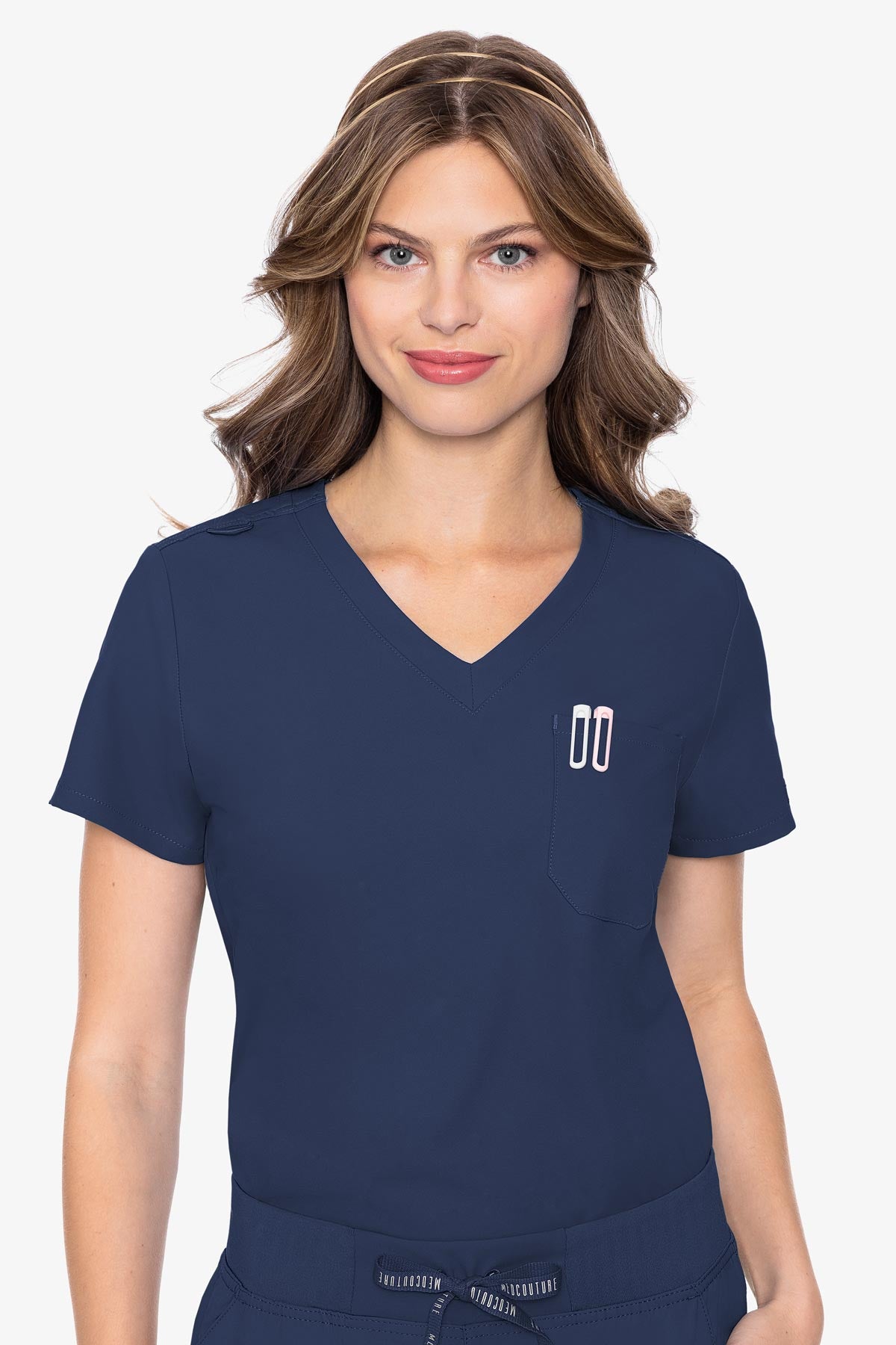 MedCouture Insight One Pocket Top — women's scrub top | ScrubBox (view 11)