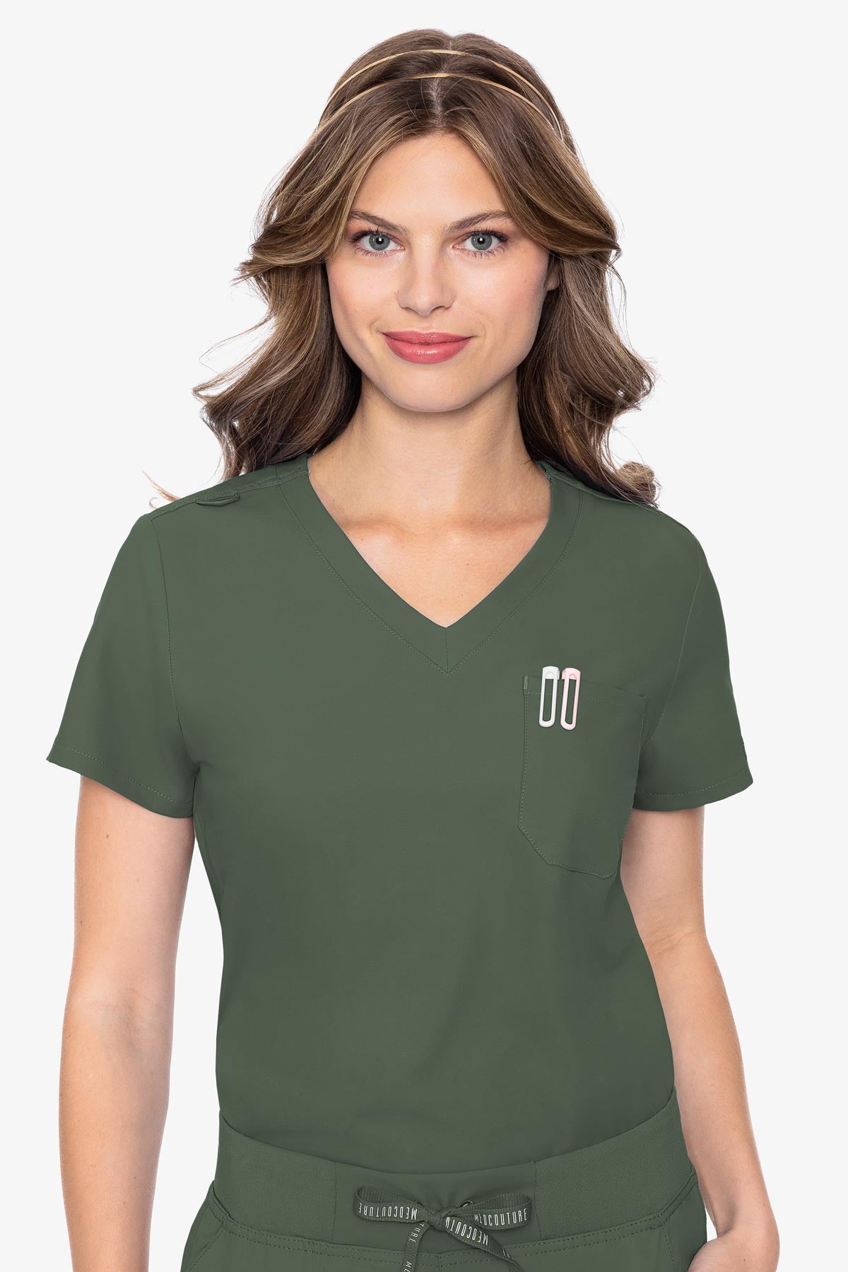 MedCouture Insight One Pocket Top — women's scrub top | ScrubBox (view 38)