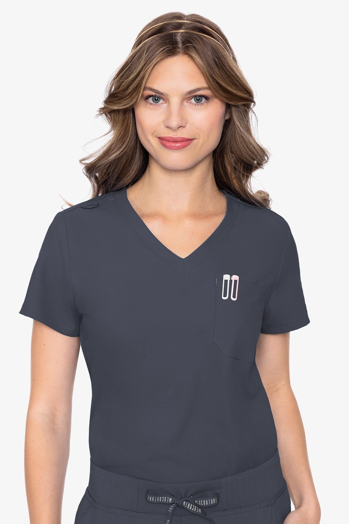 MedCouture Insight One Pocket Top — women's scrub top | ScrubBox (view 39)