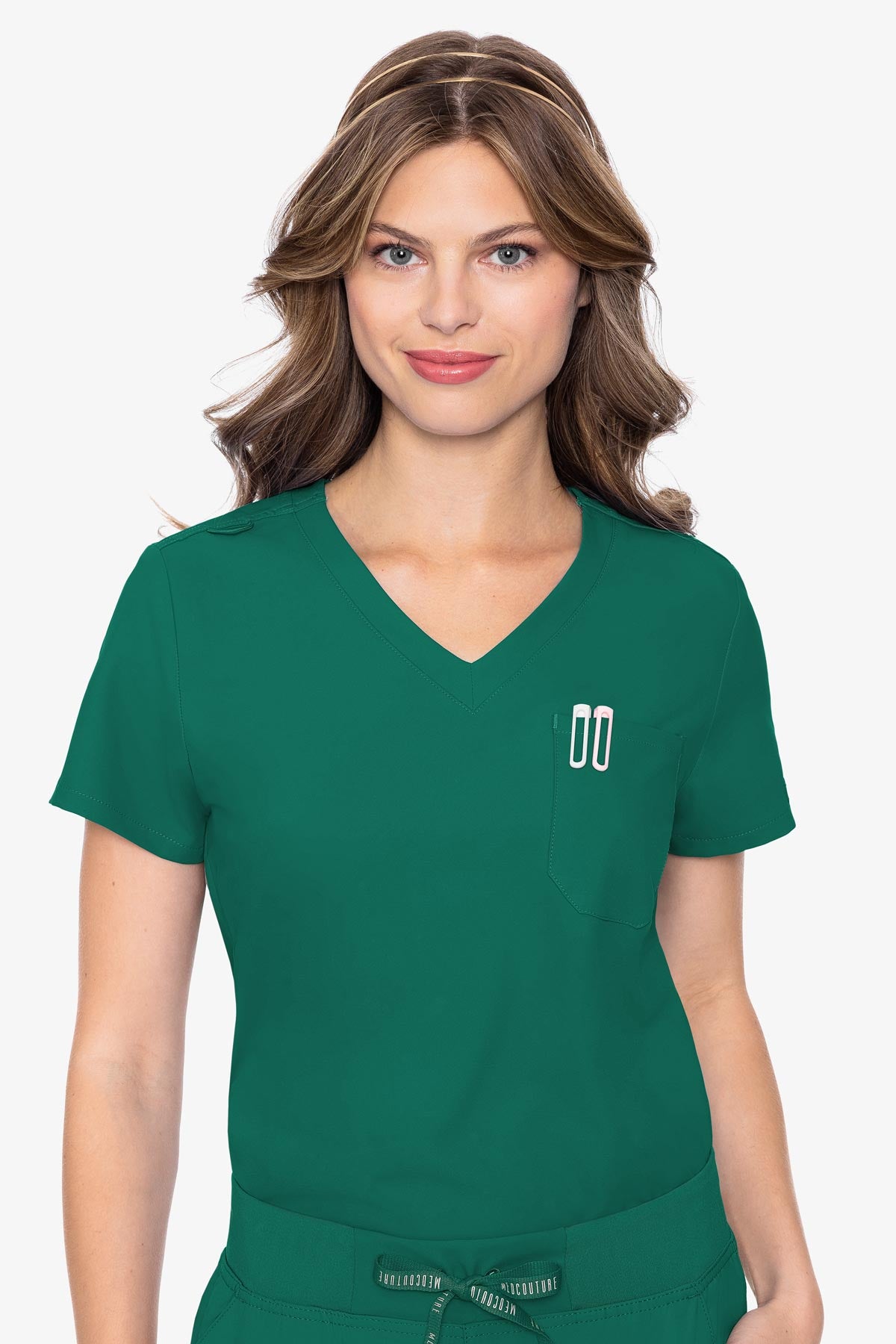 MedCouture Insight One Pocket Top — women's scrub top | ScrubBox (view 48)