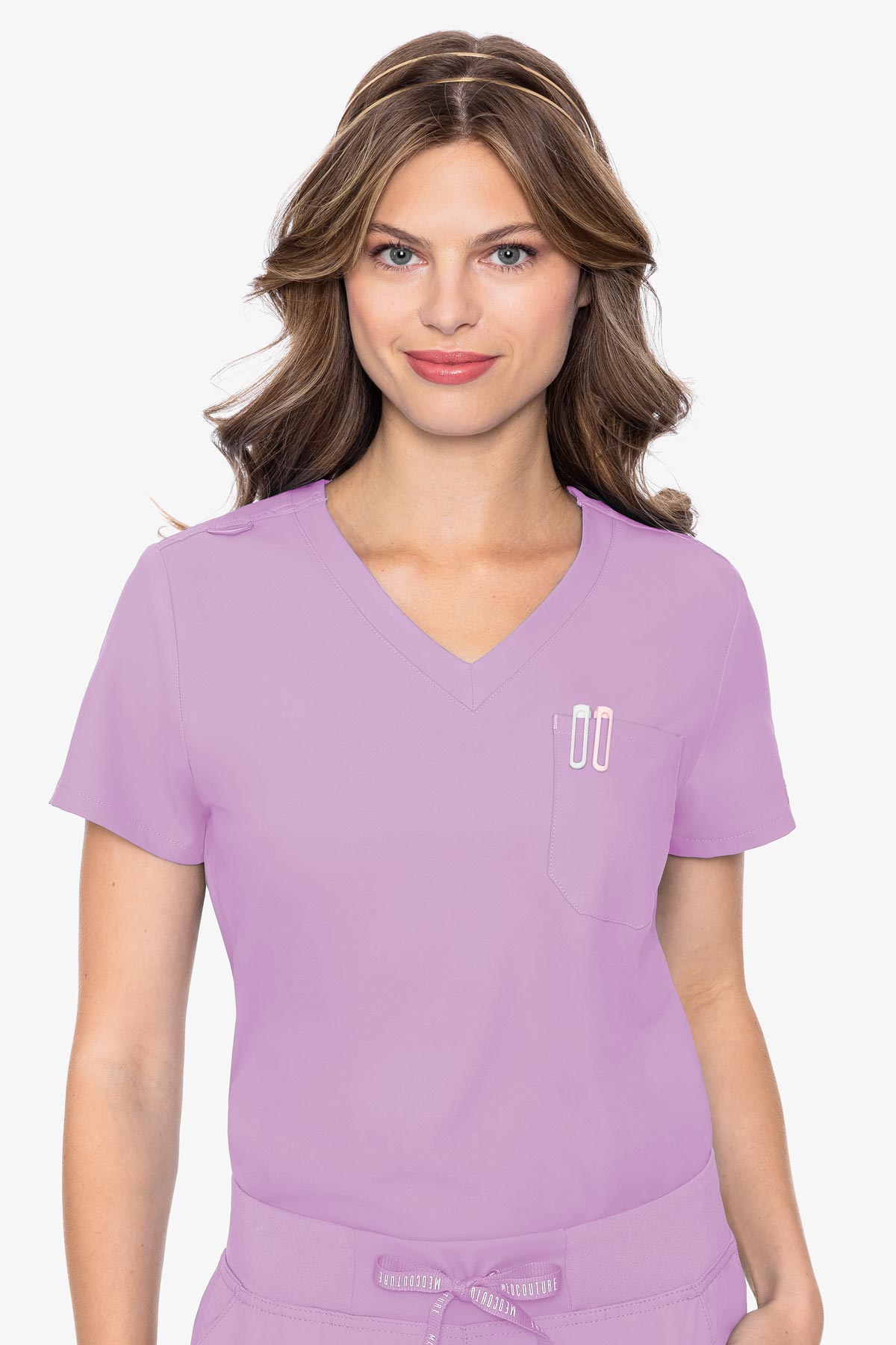 MedCouture Insight One Pocket Top — women's scrub top | ScrubBox (view 49)