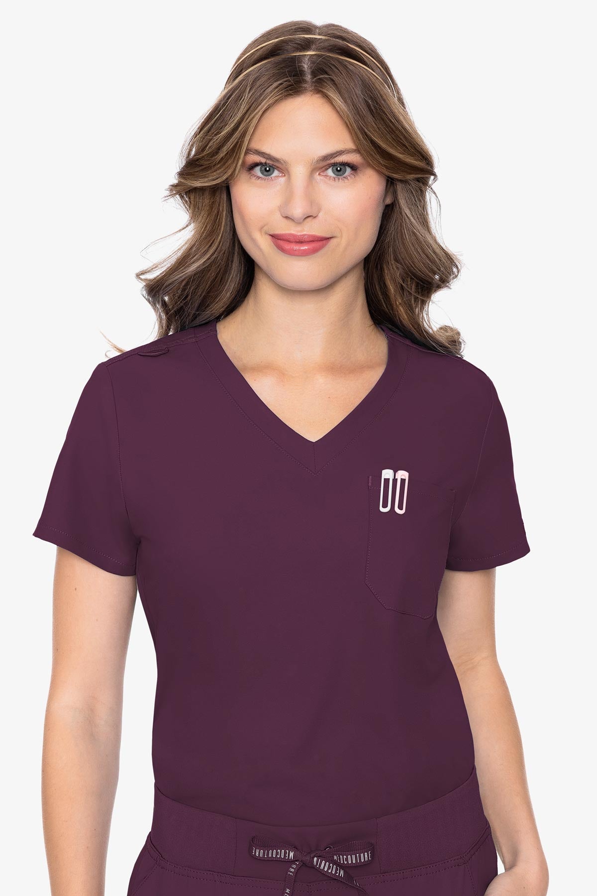 MedCouture Insight One Pocket Top — women's scrub top | ScrubBox (view 68)