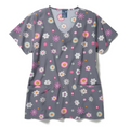 Zoe + Chloe Pastel Poppy — women's scrub | ScrubBox (view 2)