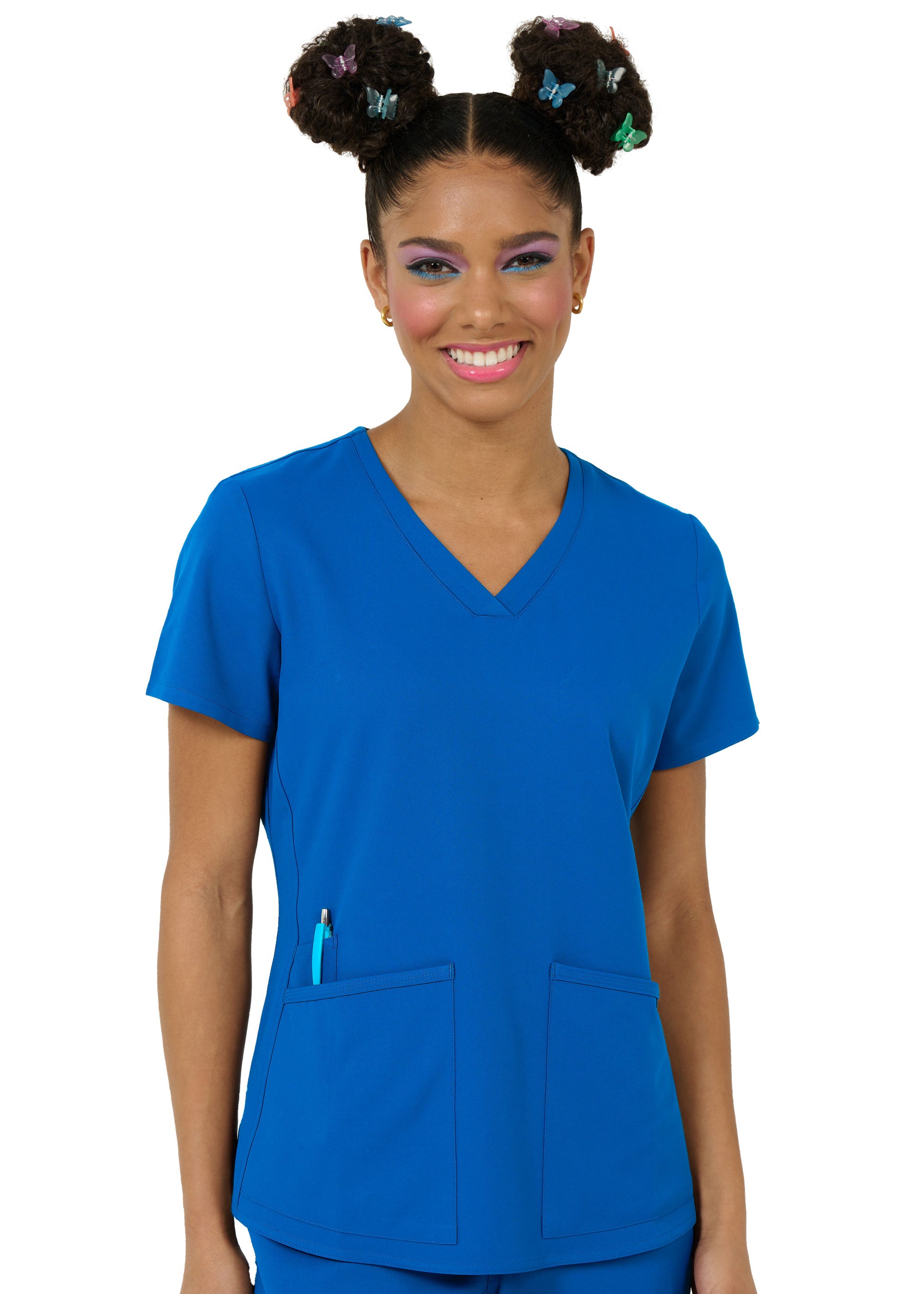 Studio By Zavate Focus V Neck Top — women's scrub top | ScrubBox (view 60)