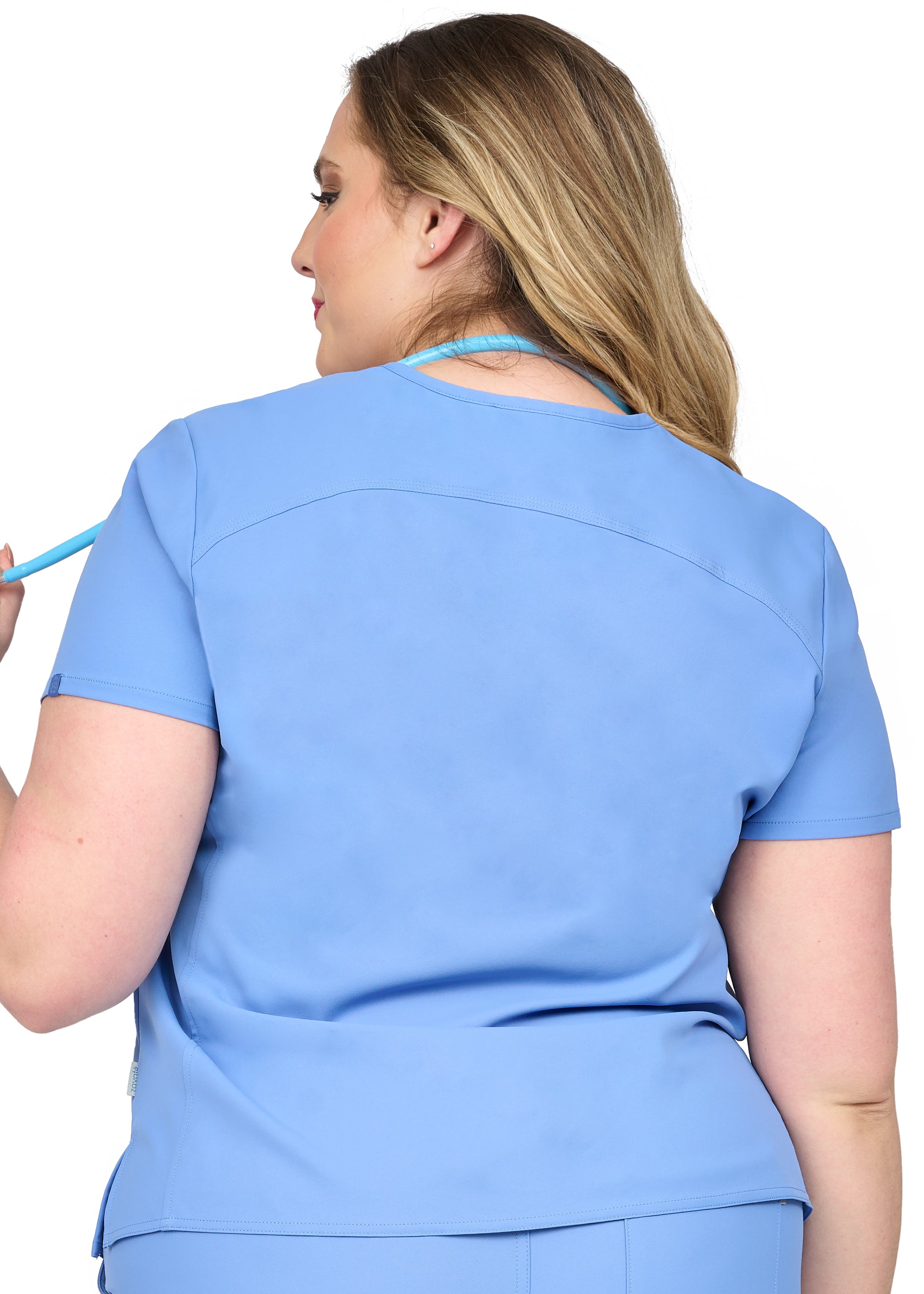 Studio By Zavate Focus V Neck Top — women's scrub top | ScrubBox (view 17)
