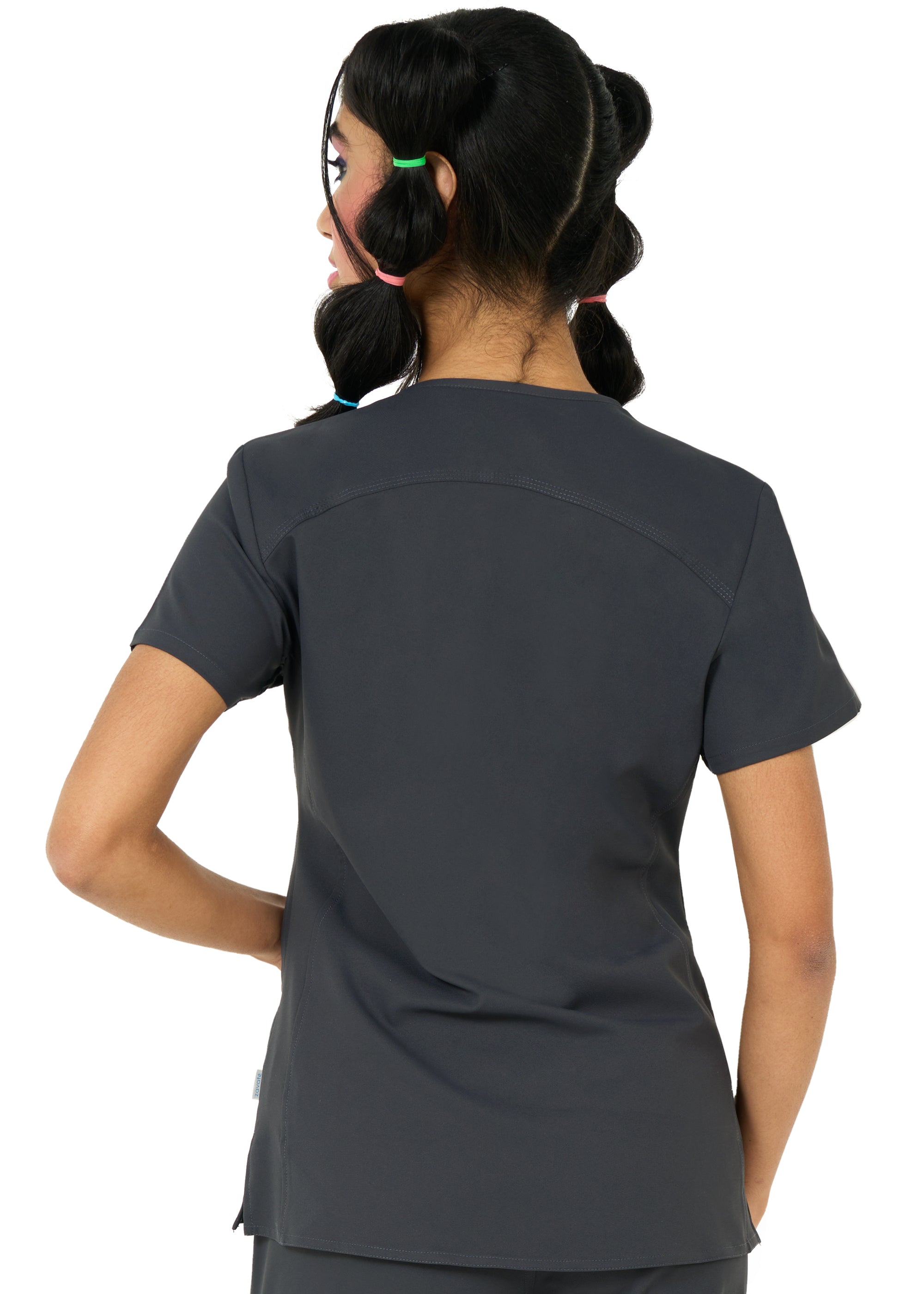 Studio By Zavate Focus V Neck Top — women's scrub top | ScrubBox (view 43)