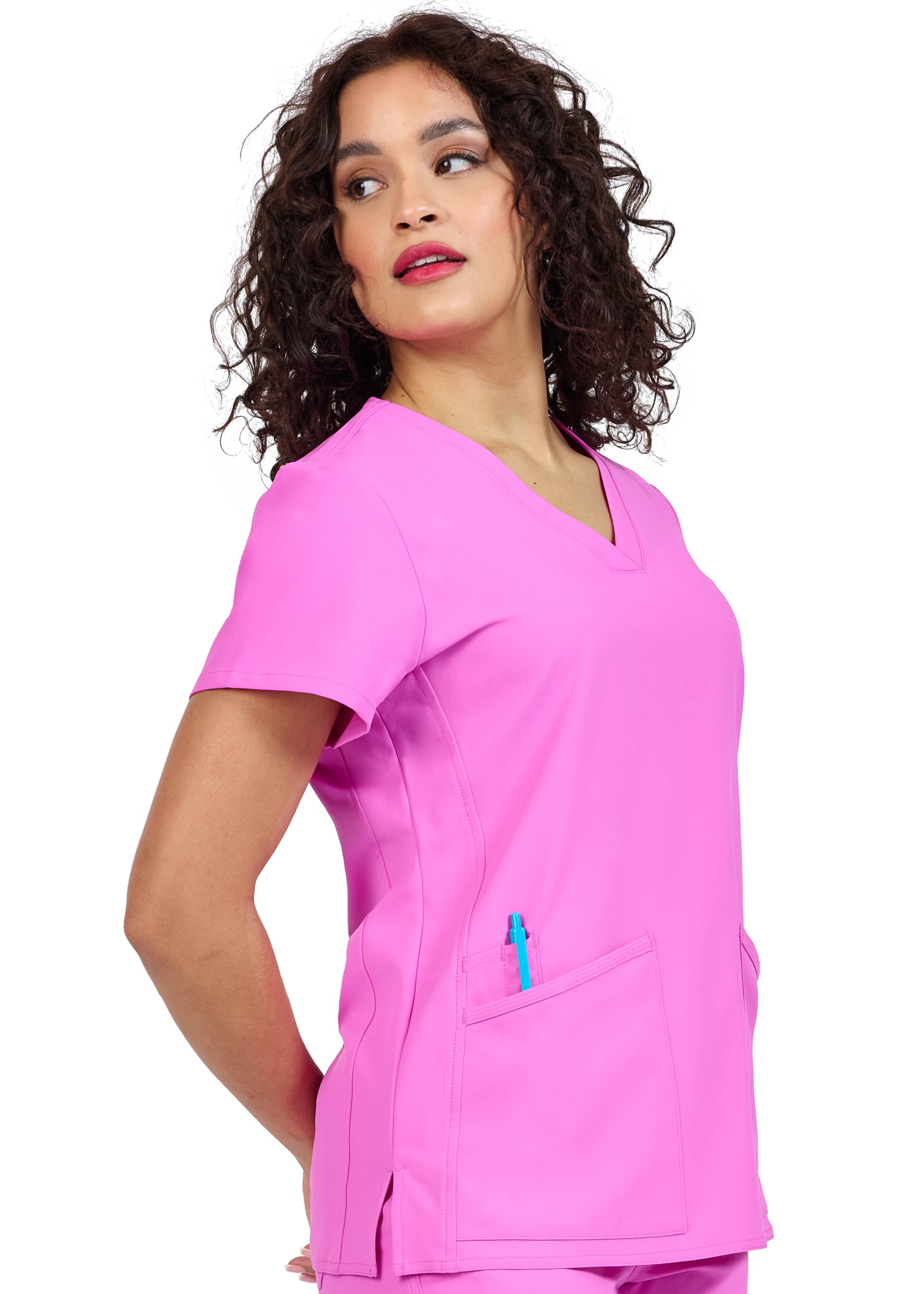 Studio By Zavate Focus V Neck Top — women's scrub top | ScrubBox (view 46)