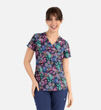 Pawsitive Paws Printed scrub top by Maevn
