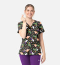 Maevn Trick A Saurus — women's scrub | ScrubBox