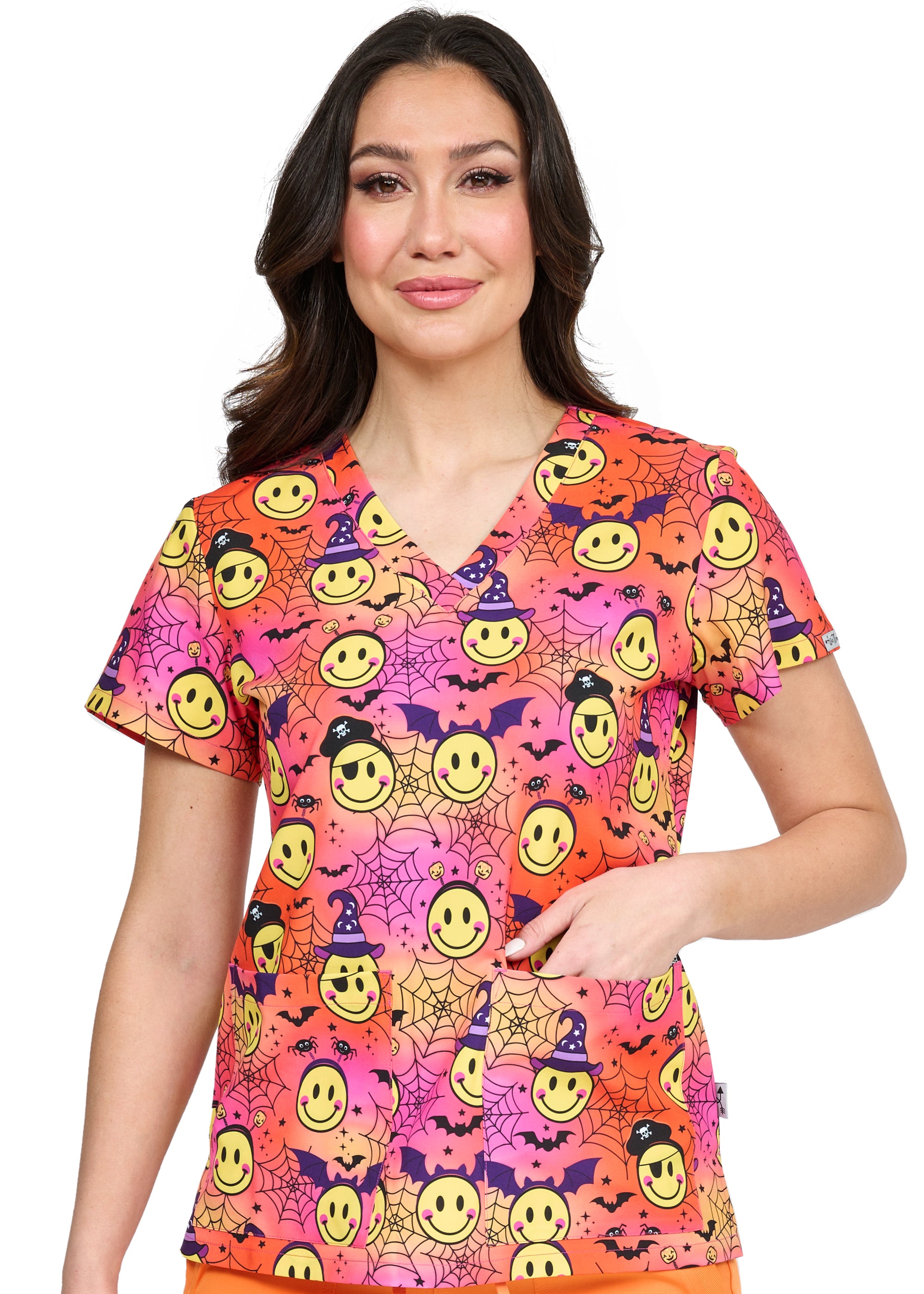 Ava Therese by Zavate Spooky Smiles — women's scrub | ScrubBox (view 11)
