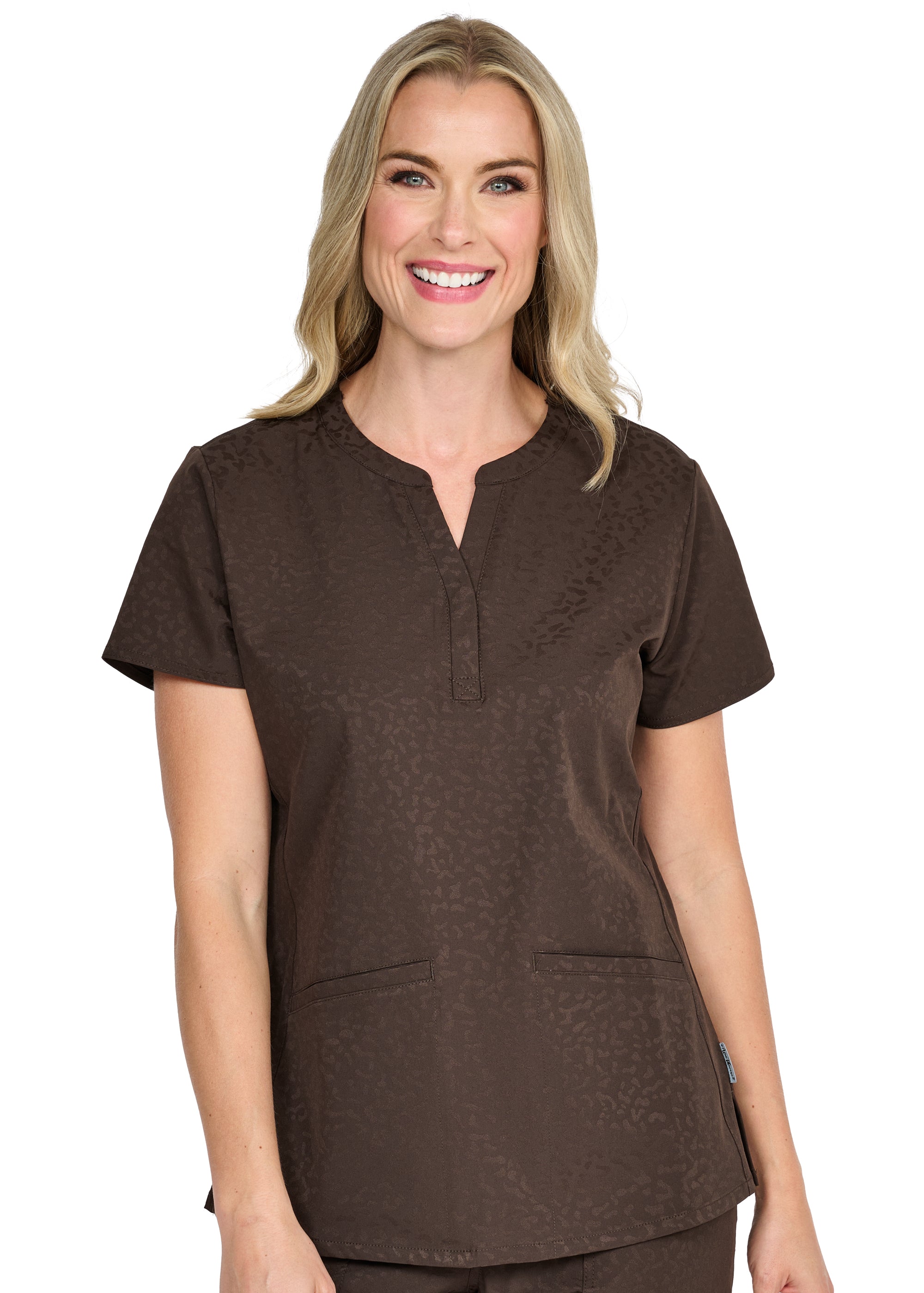 Ava Therese by Zavate Lynx Jacquard Top — women's scrub top | ScrubBox (view 58)