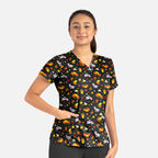 Maevn Fall Vibes — women's scrub | ScrubBox (view 4)