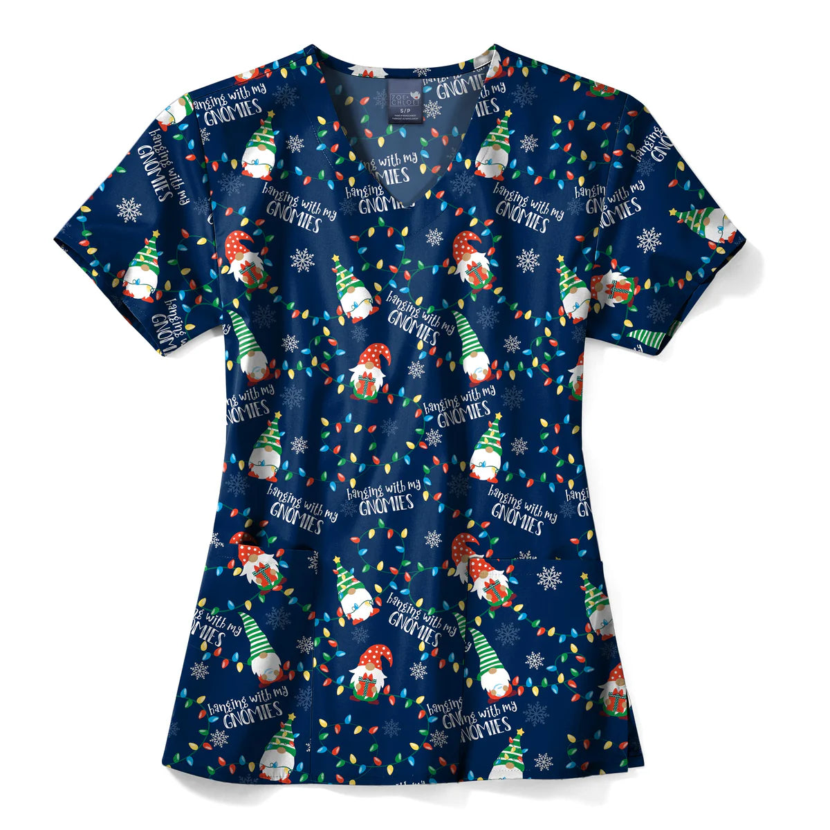 Zoe + Chloe Gnome Alone — women's scrub | ScrubBox (view 4)