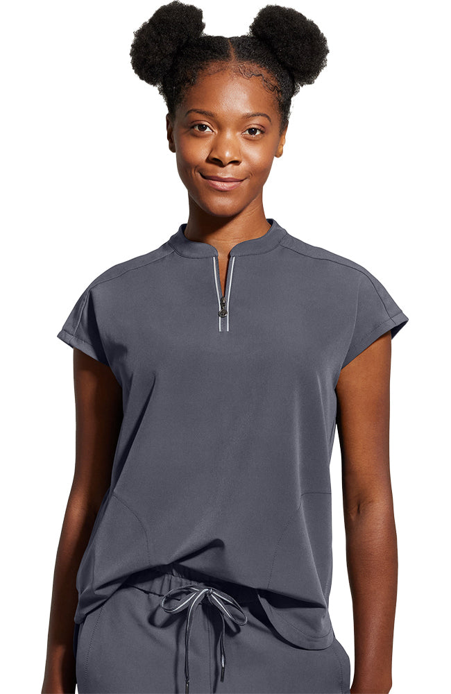 HH360 Sandy Zip Mandarin Collar — women's scrub | ScrubBox (view 4)