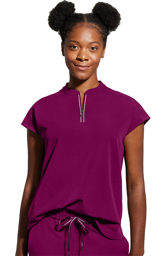 Sandy Zip Mandarin Collar – Scrub Box