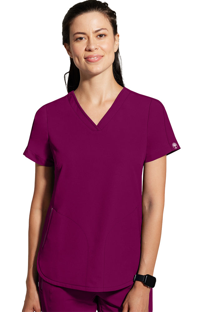 HH360 Skyler V-Neck Scrub Top — women's scrub top | ScrubBox (view 10)