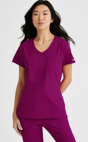 Dignity One Pocket Skechers Top — women's scrub top | ScrubBox (view 42)