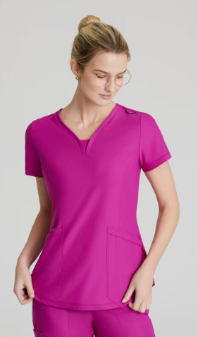 Serene 3 Pock V Neck Top by Skechers
