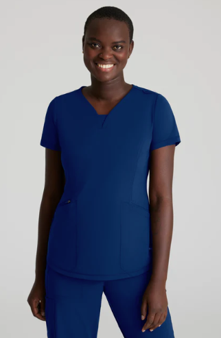 Serene 3 Pock V Neck Top by Skechers