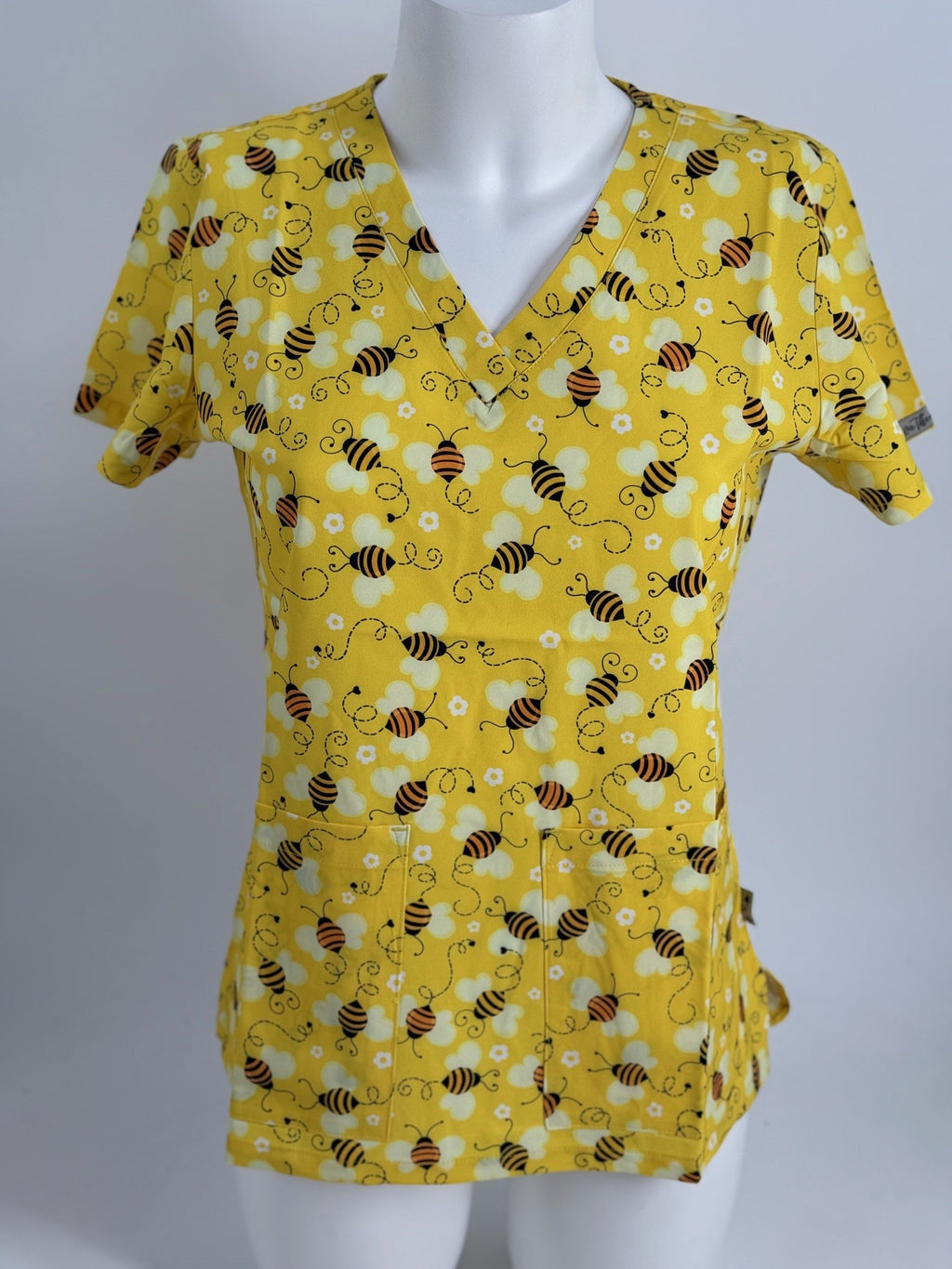 Ava Therese by Zavate Buzzin Bees — women's scrub | ScrubBox (view 5)