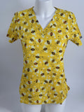 Ava Therese by Zavate Buzzin Bees — women's scrub | ScrubBox (view 5)