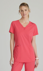 Serene 3 Pock V Neck Top by Skechers