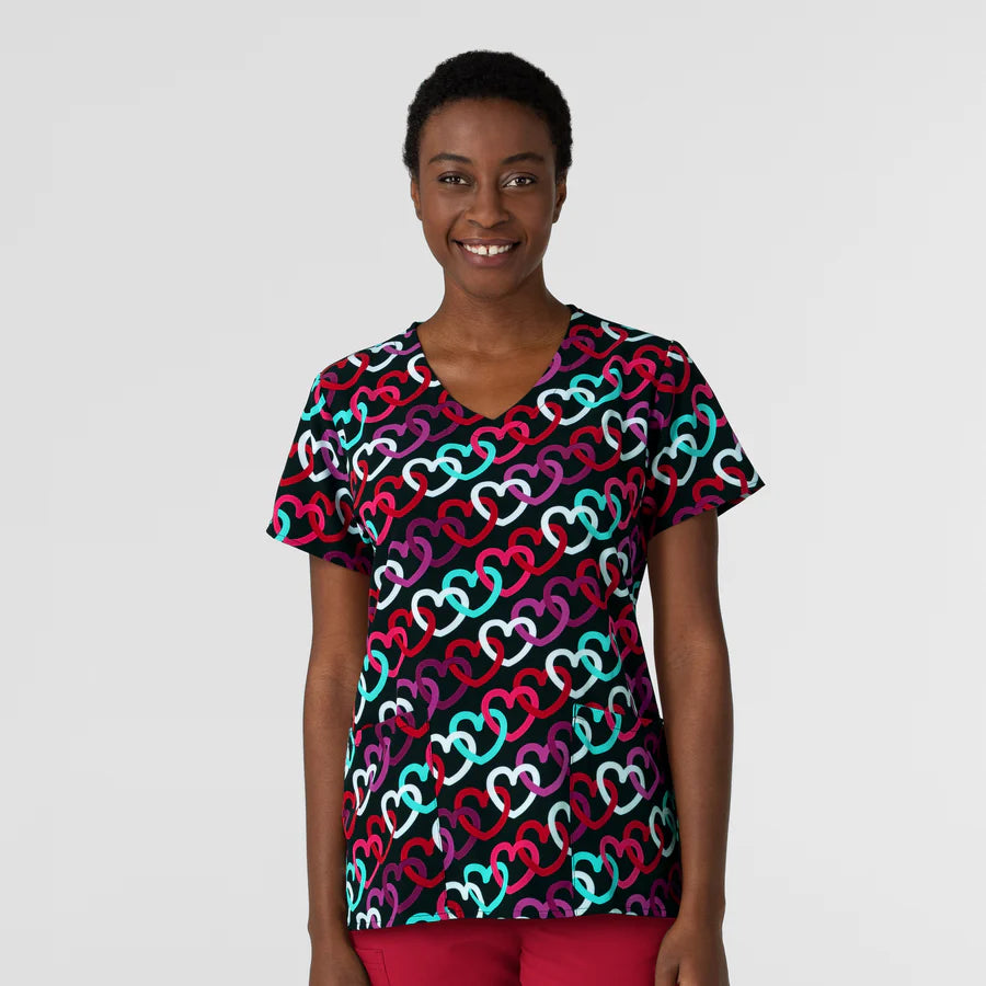 CID Resources Heart Link Black — women's scrub | ScrubBox (view 8)