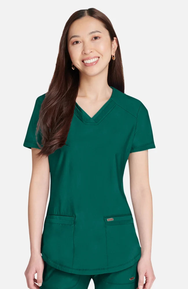 Cherokee Uniforms FORM v-neck top — women's scrub top | ScrubBox (view 65)