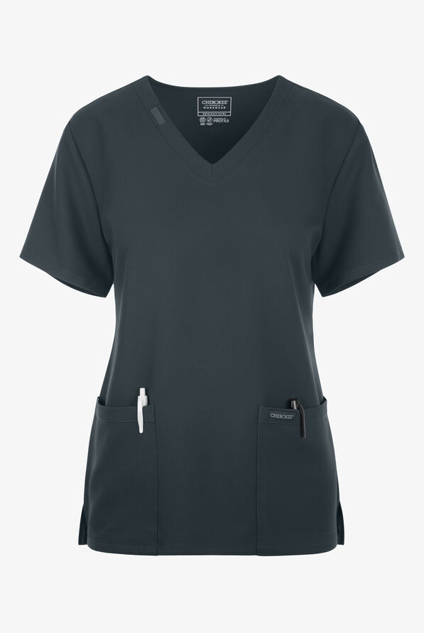 Cherokee Workwear Ultra 2 Pocket Top — women's scrub top | ScrubBox (view 17)
