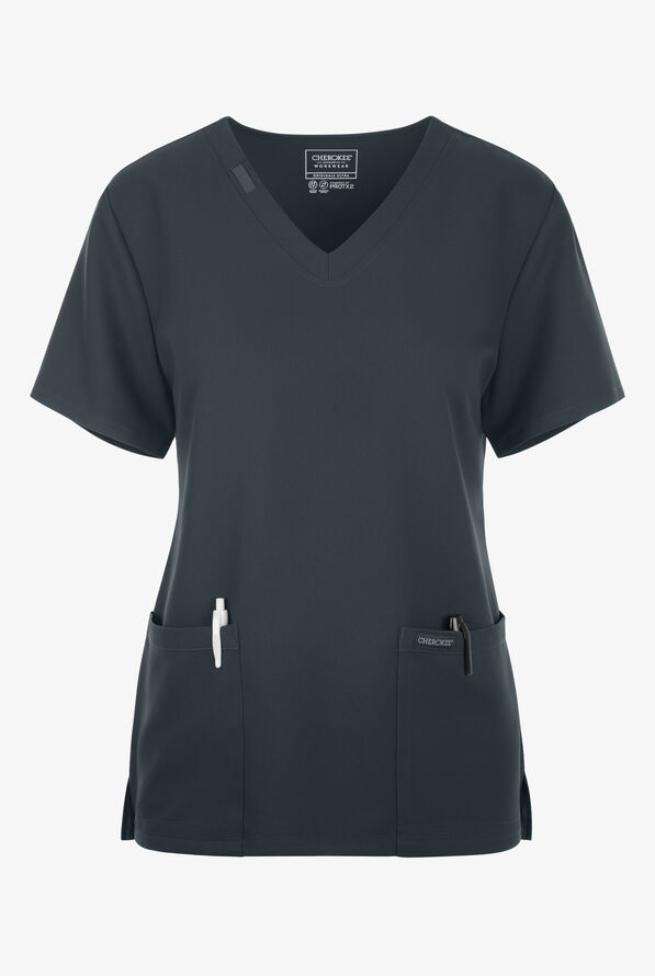 Cherokee Workwear Ultra 2 Pocket Top — women's scrub top | ScrubBox (view 23)