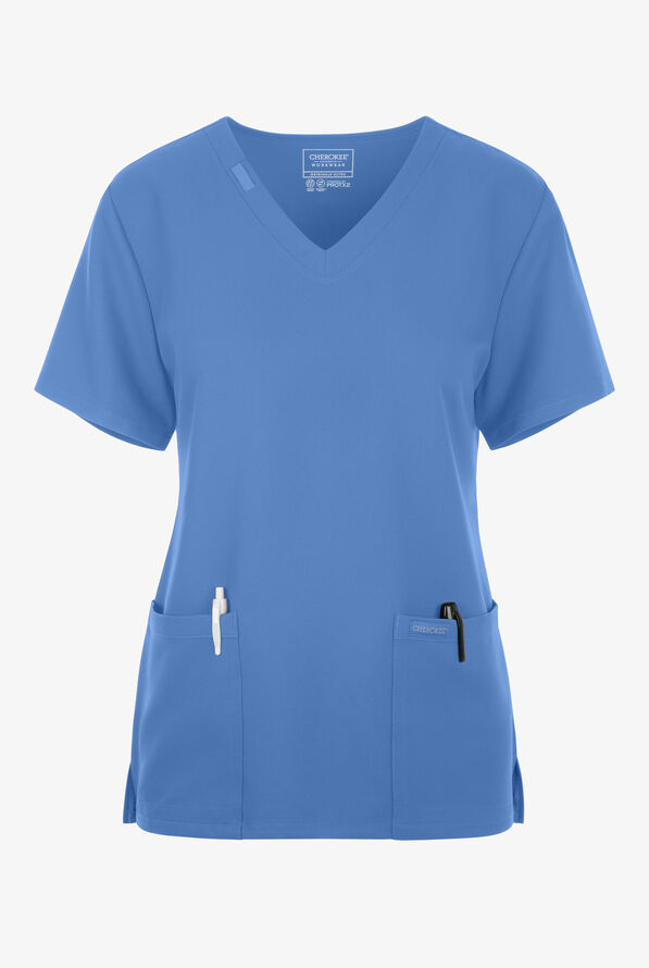 Cherokee Workwear Ultra 2 Pocket Top — women's scrub top | ScrubBox (view 31)