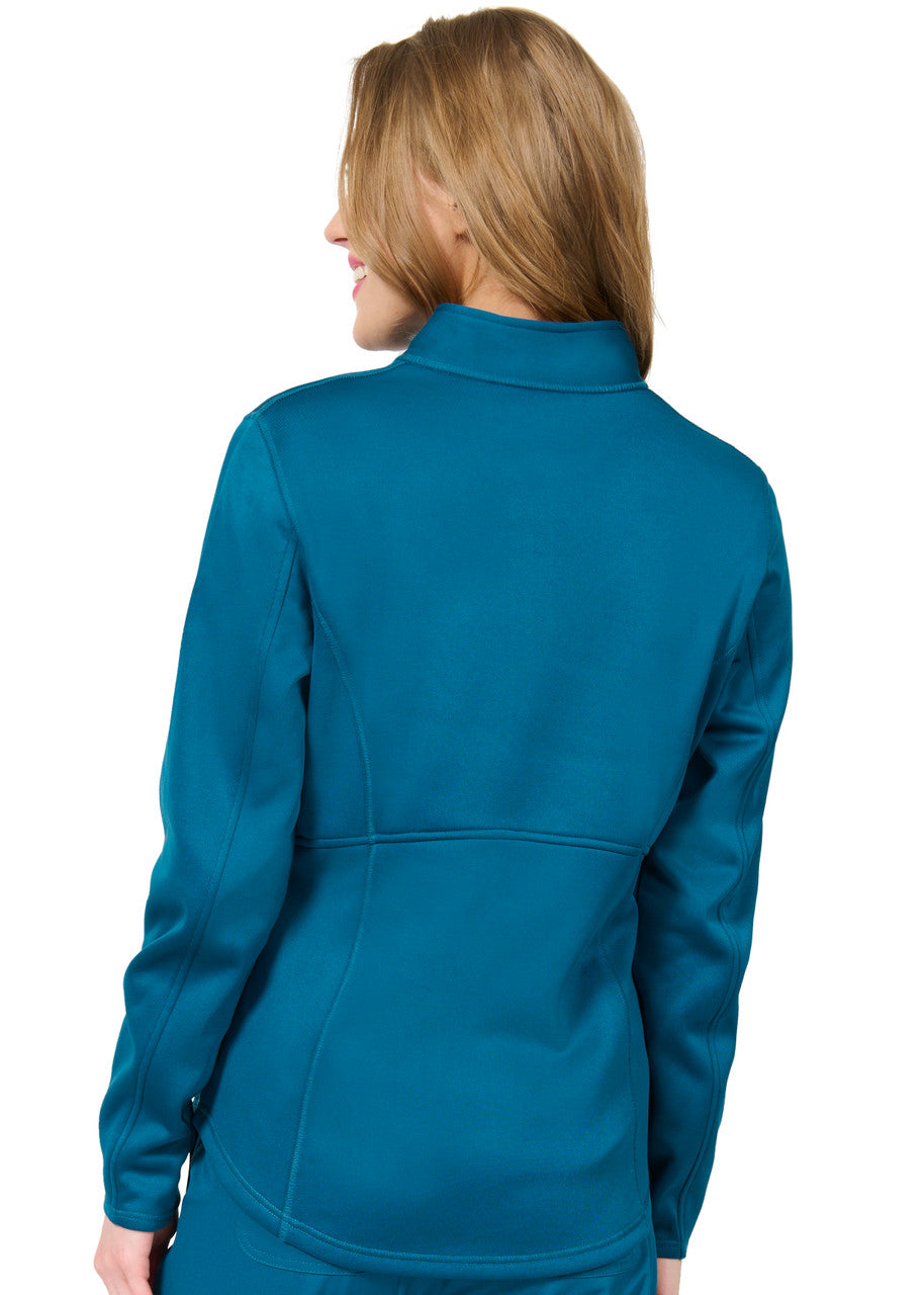 Ava Therese Megan Bonded Fleece Jacket scrub jacket in carbon
