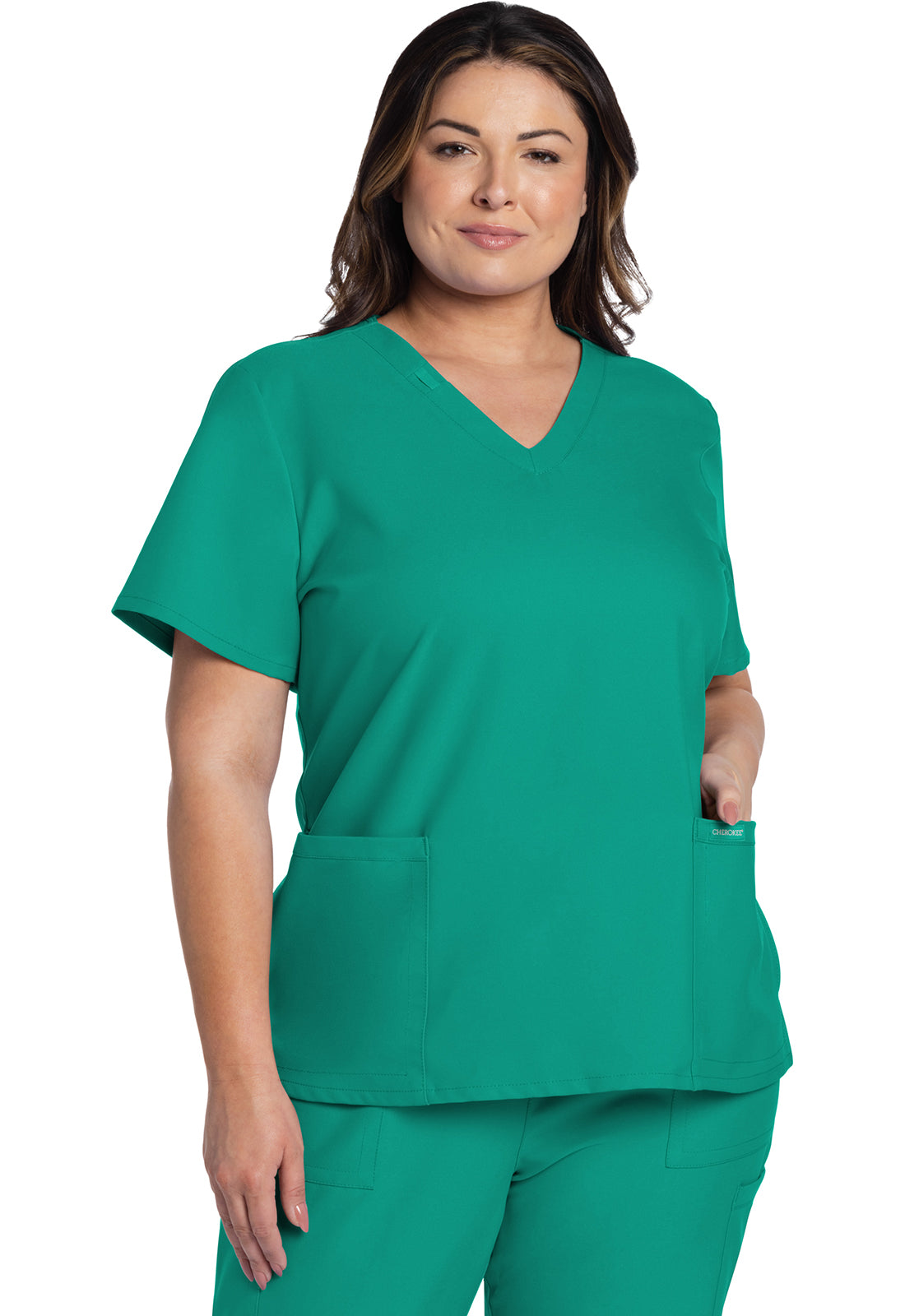 Cherokee Workwear Ultra 2 Pocket Top — women's scrub top | ScrubBox (view 53)