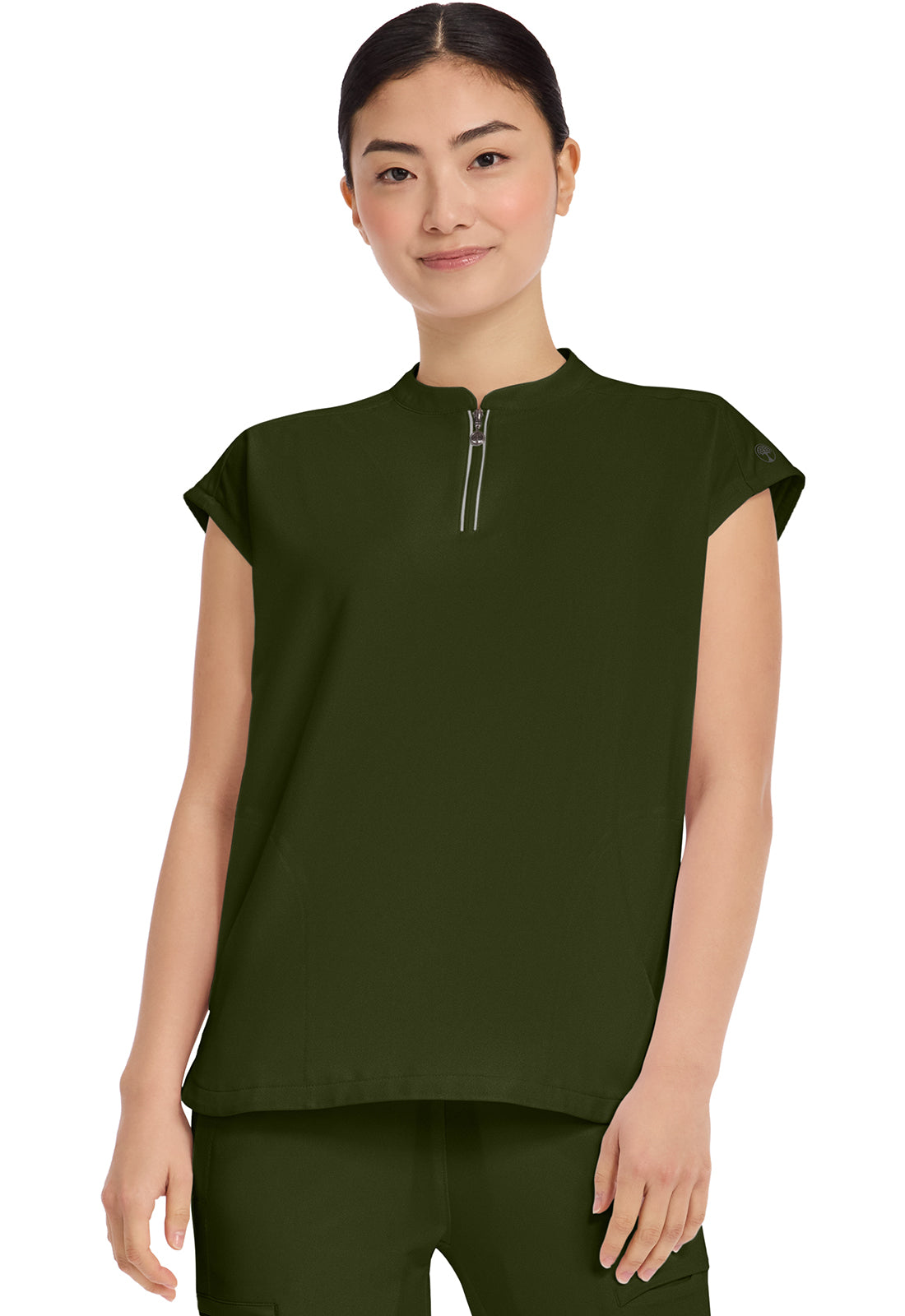 HH360 Sandy Zip Mandarin Collar — women's scrub | ScrubBox (view 34)
