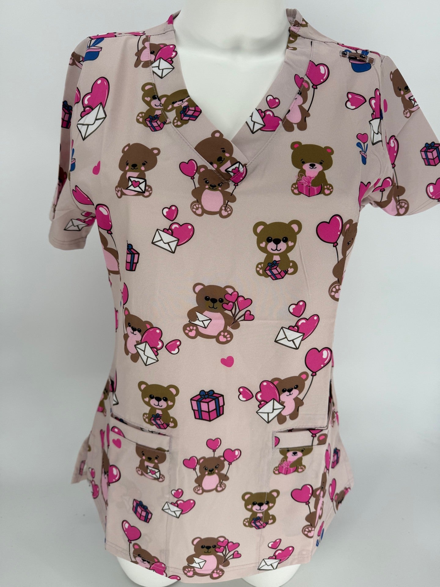 Greentown Scrubs Beary Cute Scrub Top — women's scrub top | ScrubBox (view 7)