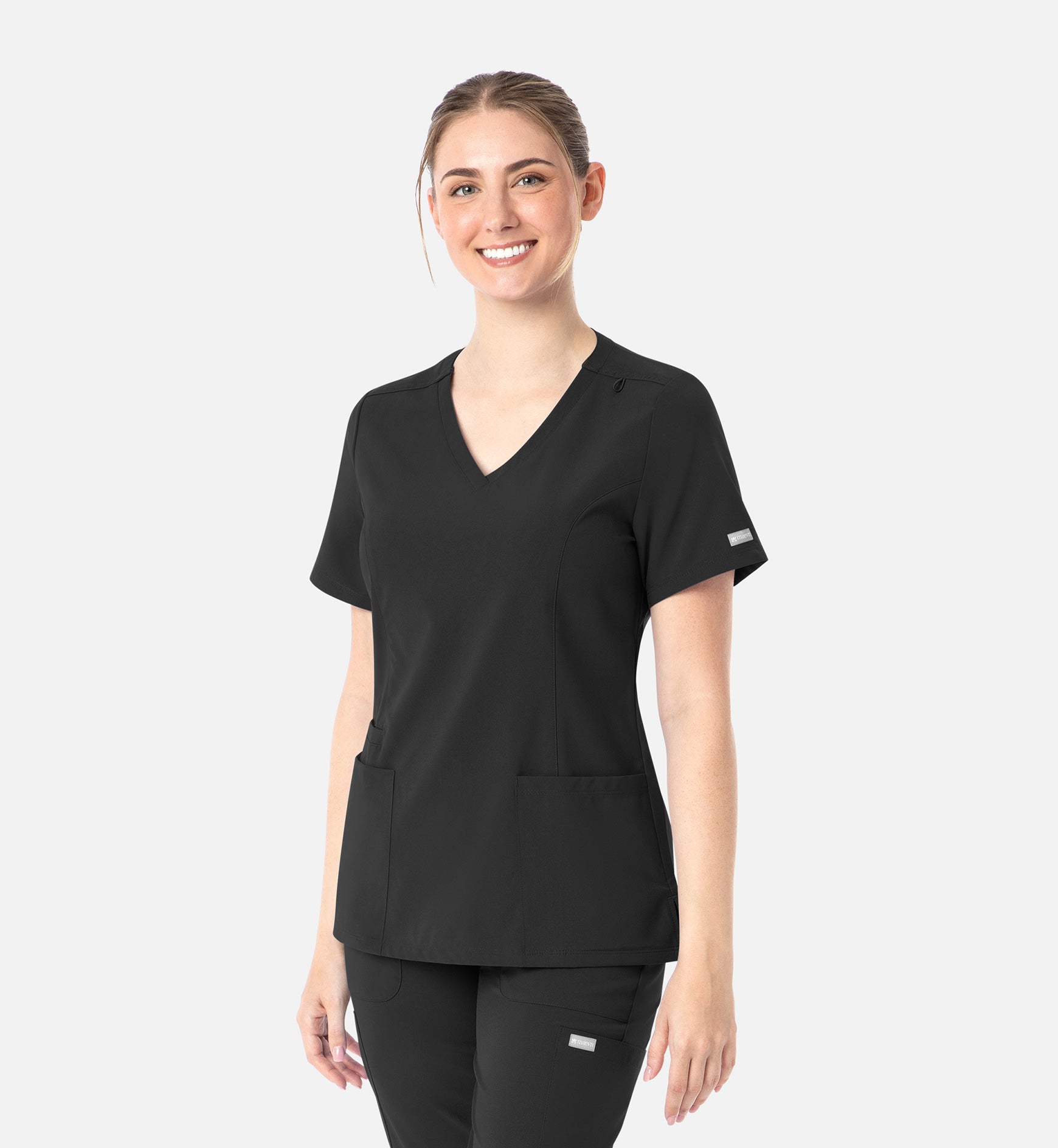 Maevn's Women's Double V-Neck Top