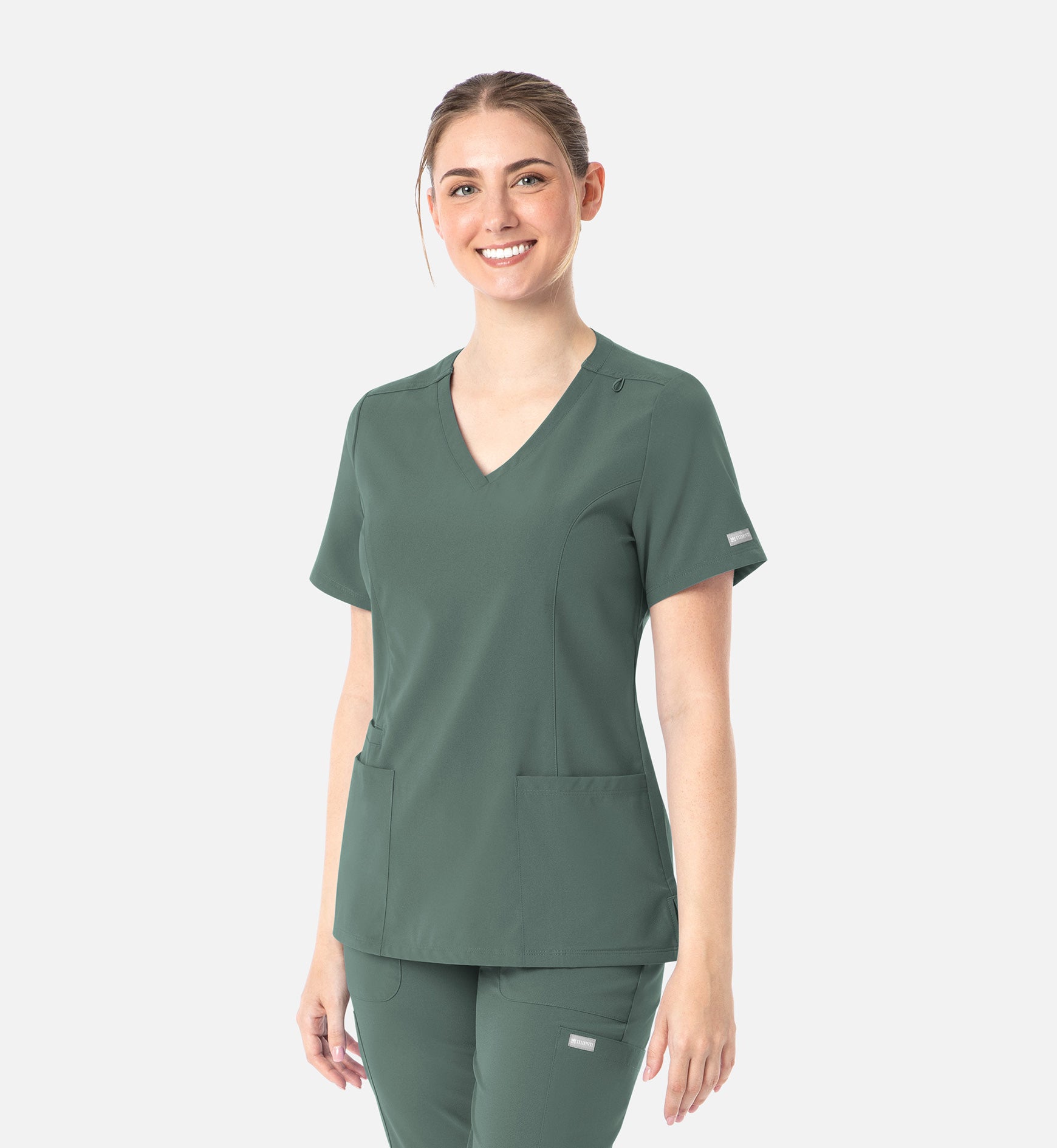 Maevn's Women's Double V-Neck Top