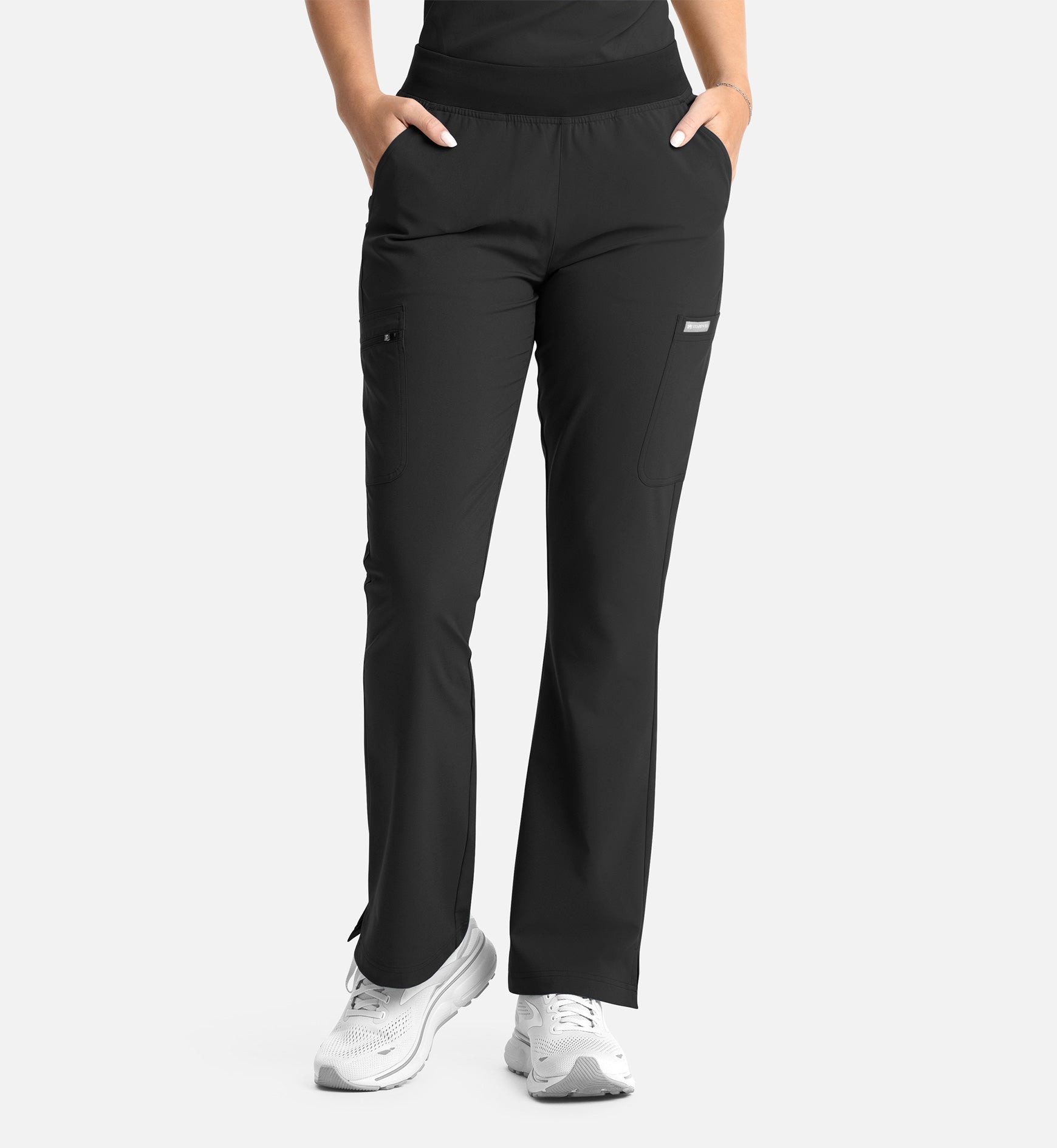 Maevn's Women's Full Elastic Band Flare Leg Pant