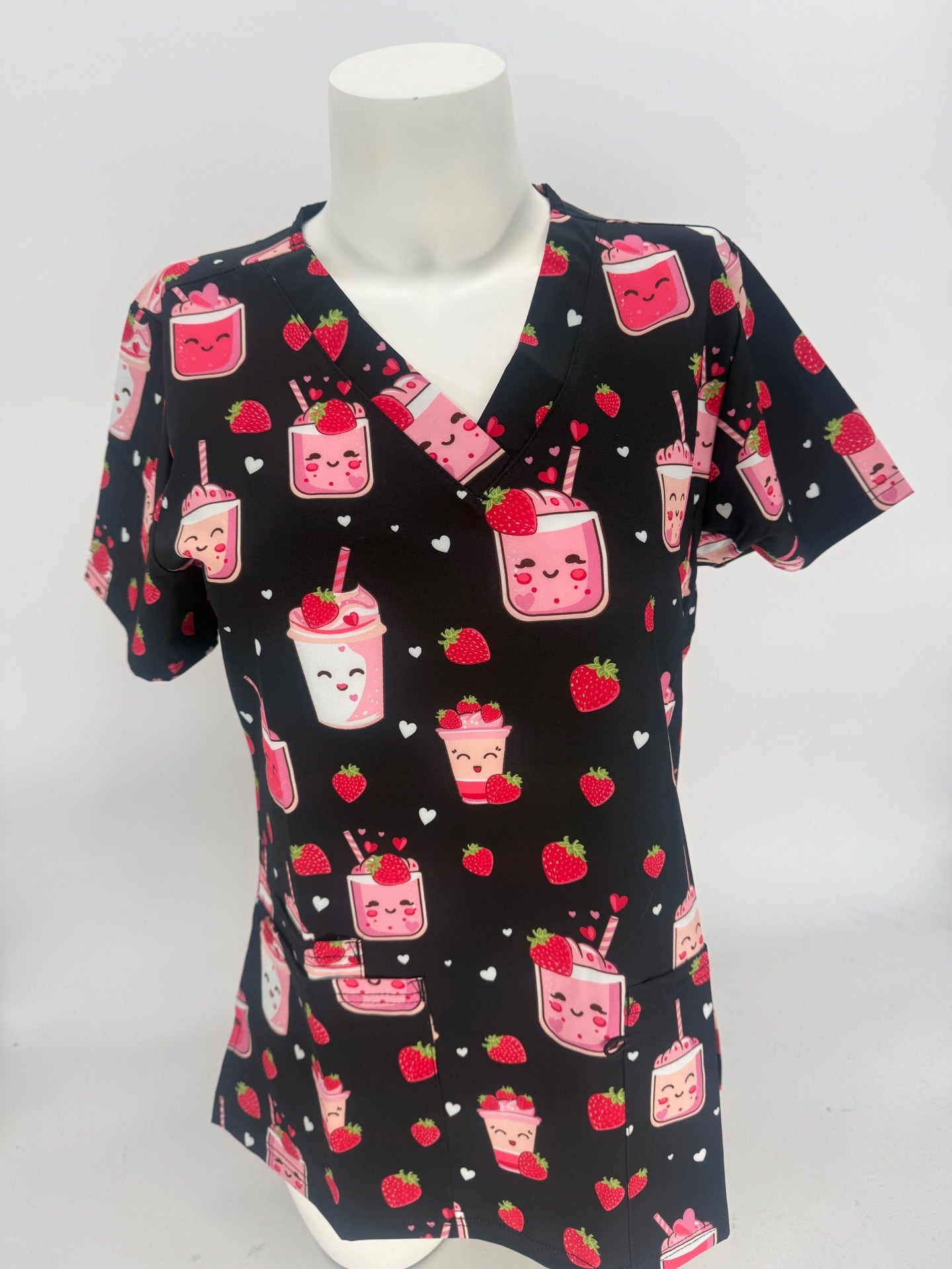 Greentown Scrubs Jamberry Scrub Top — women's scrub top | ScrubBox (view 4)